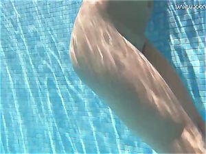 Jessica Lincoln puny tatted Russian teenage in the pool