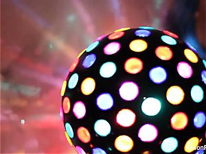 gorgeous giant boobed disco ball stunner